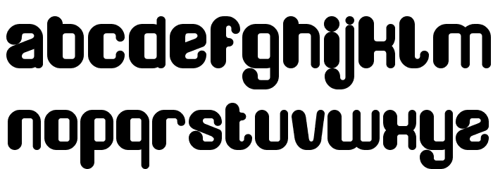 FRIENDLY ROBOT Bold Font LOWERCASE