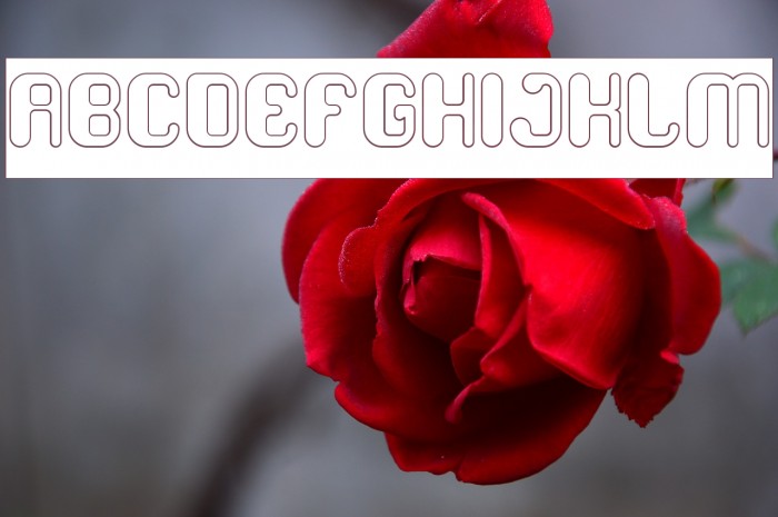 FRIENDLY ROBOT-Hollow-Inverse Font examples