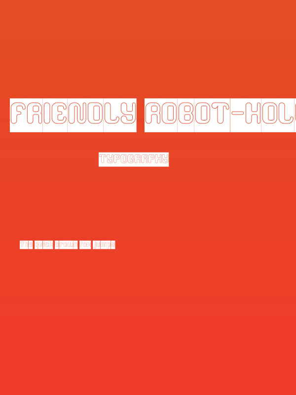 FRIENDLY ROBOT-Hollow-Inverse Poster