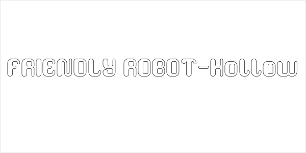 FRIENDLY ROBOT-Hollow Logo
