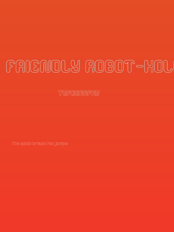FRIENDLY ROBOT-Hollow Poster