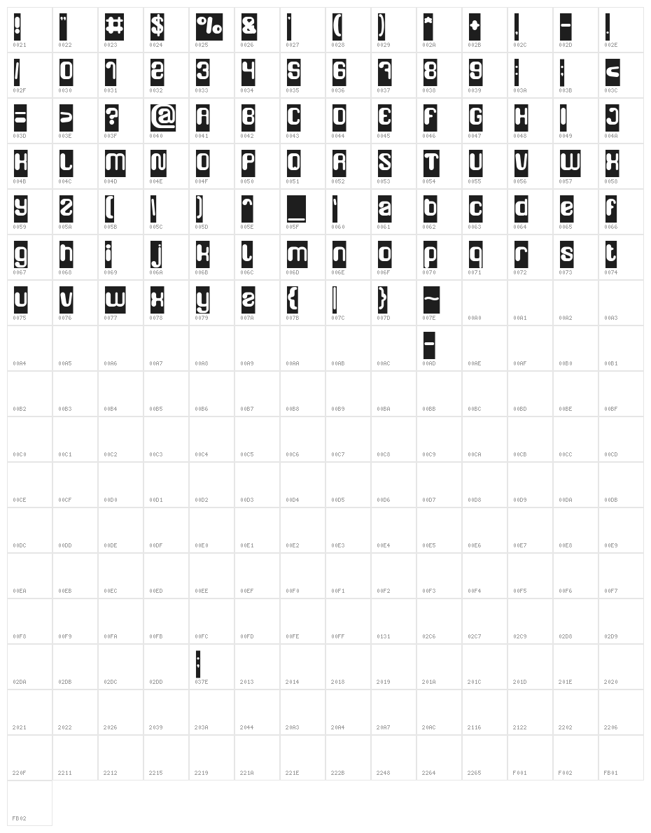 FRIENDLY ROBOT-Inverse Character Map