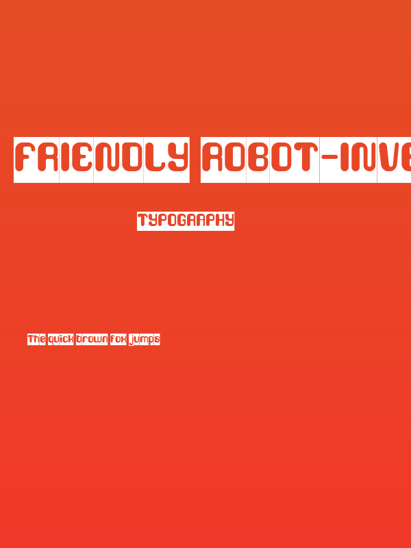 FRIENDLY ROBOT-Inverse Poster