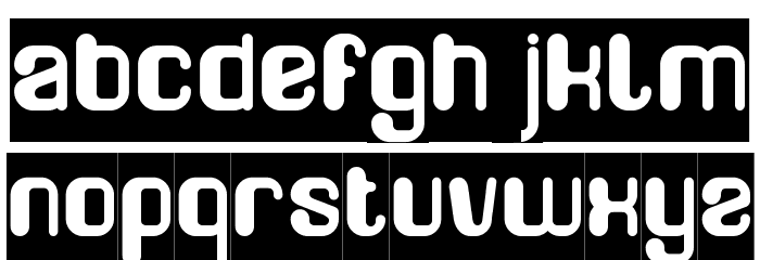 FRIENDLY ROBOT-Inverse Font LOWERCASE