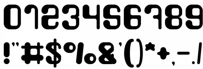 FRIENDLY ROBOT-Light Font OTHER CHARS