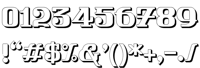 FRIENDO 3D Font OTHER CHARS