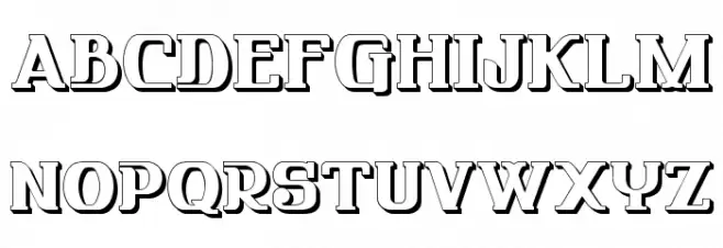 FRIENDO 3D Schriftart Groß