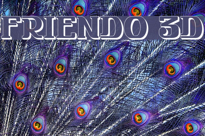 FRIENDO 3D Font examples