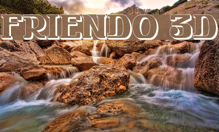 FRIENDO 3D Font examples