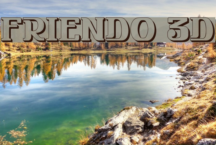 FRIENDO 3D Font examples