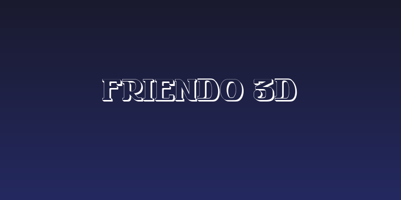 FRIENDO 3D Social Header