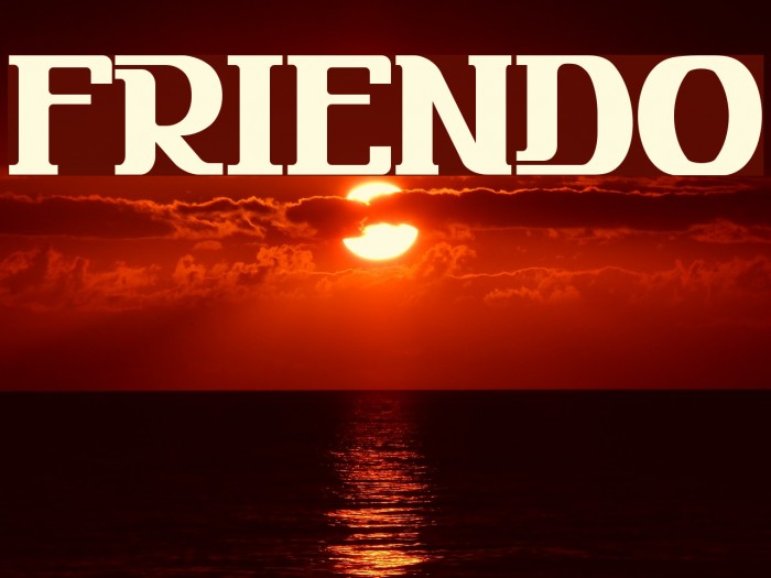 FRIENDO Font examples