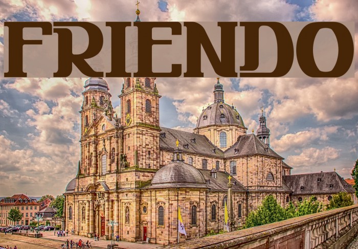 FRIENDO Font examples
