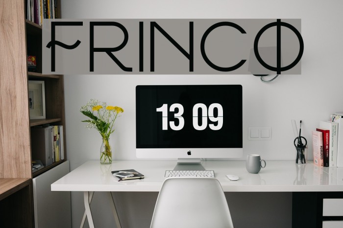 FRINCO Font examples