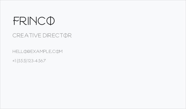 FRINCO Business Card