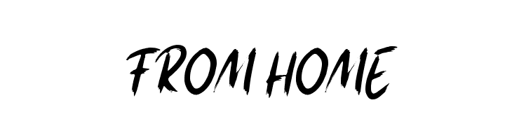 FROM HOME  Frei Schriftart Herunterladen