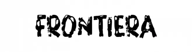FRONTIERA  フリーフォントのダウンロード
