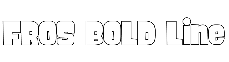 FROS BOLD Line Font