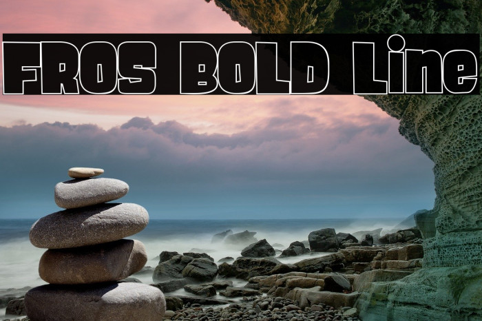 FROS BOLD Line Шрифта examples