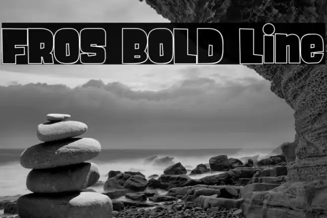 FROS BOLD Line フォント examples