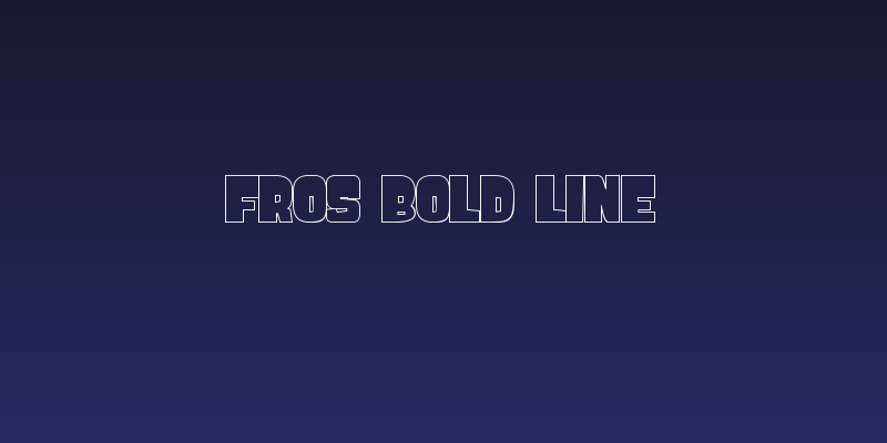 FROS BOLD Line Social Header