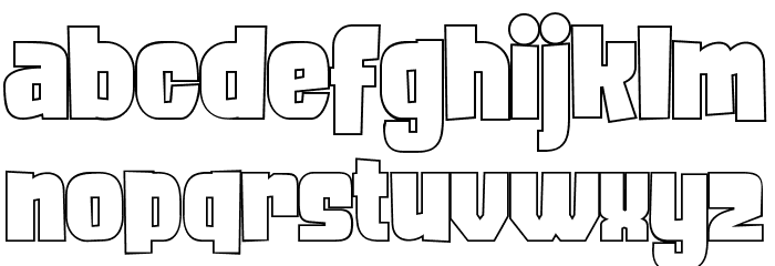 FROS BOLD Line Шрифта строчной