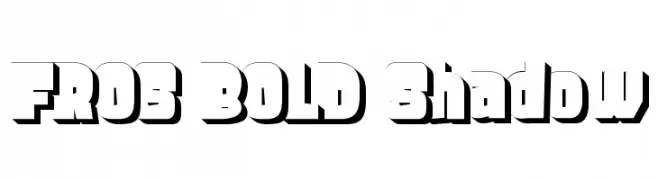 FROS BOLD Shadow  नि: शुल्क फ़ॉन्ट्स डाउनलोड