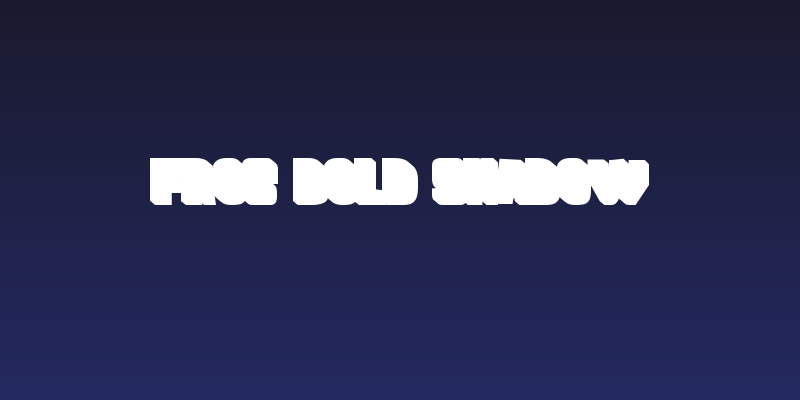 FROS BOLD Shadow Social Header
