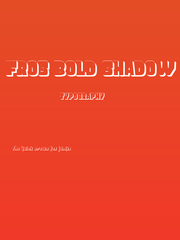 FROS BOLD Shadow Poster