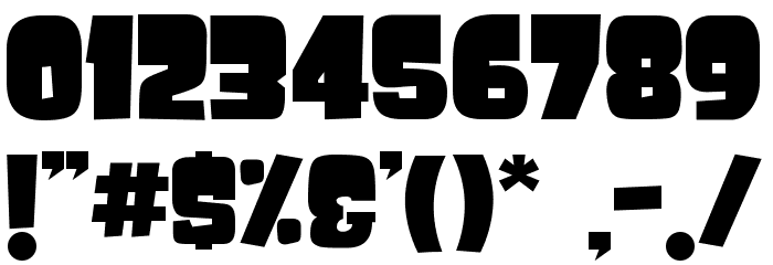 FROS BOLD Font OTHER CHARS