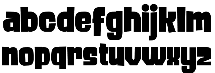 FROS BOLD Font LOWERCASE