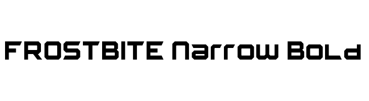 FROSTBITE Narrow Bold  Descarca Fonturi Gratis