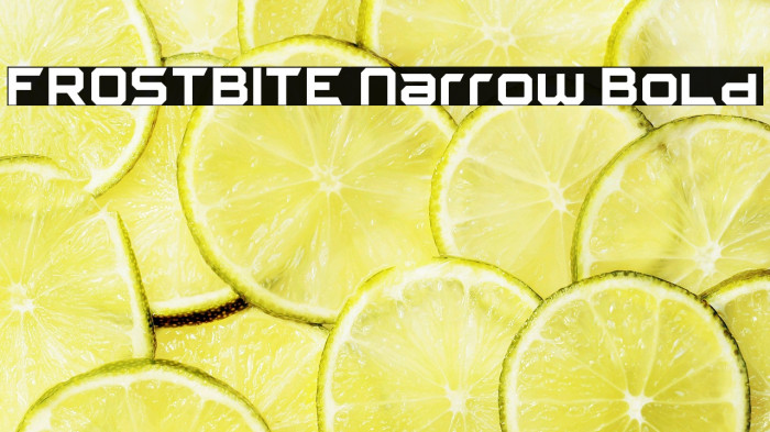 FROSTBITE Narrow Bold Example 2