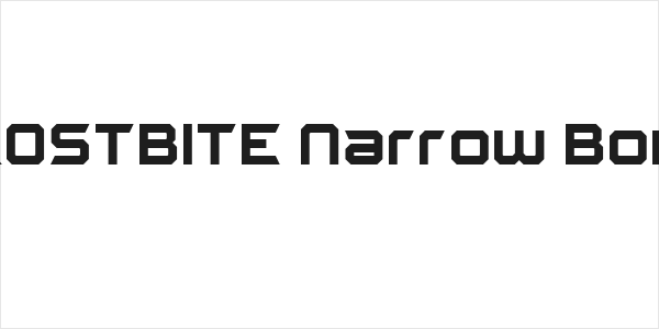 FROSTBITE Narrow Bold Logo