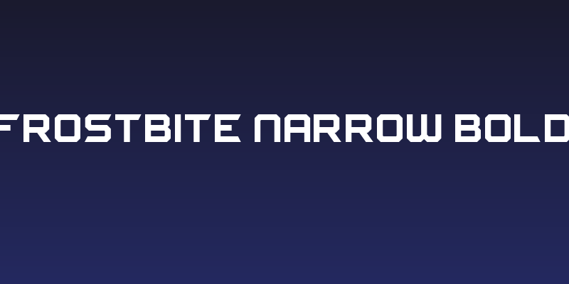 FROSTBITE Narrow Bold Social Header