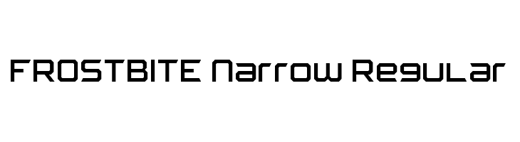 FROSTBITE Narrow Regular  Descarca Fonturi Gratis