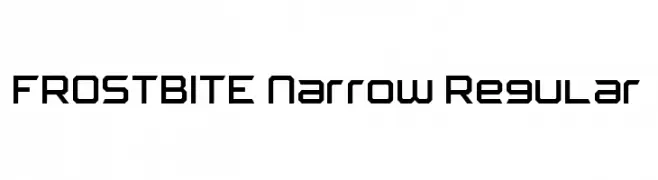 FROSTBITE Narrow Regular  Fuentes Gratis Descargar