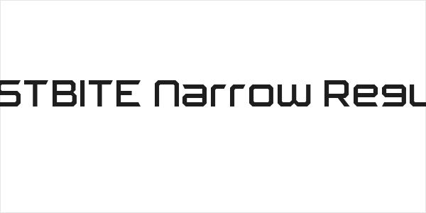 FROSTBITE Narrow Regular Logo