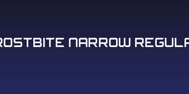 FROSTBITE Narrow Regular Social Header