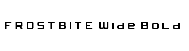 FROSTBITE Wide Bold  baixar fontes gratis