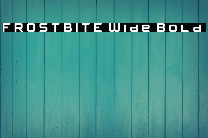 FROSTBITE Wide Bold Example 2