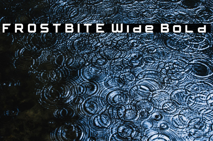 FROSTBITE Wide Bold Example 3