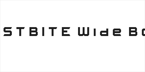 FROSTBITE Wide Bold Logo