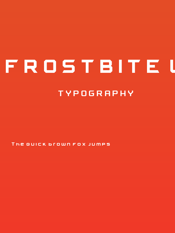 FROSTBITE Wide Bold Poster