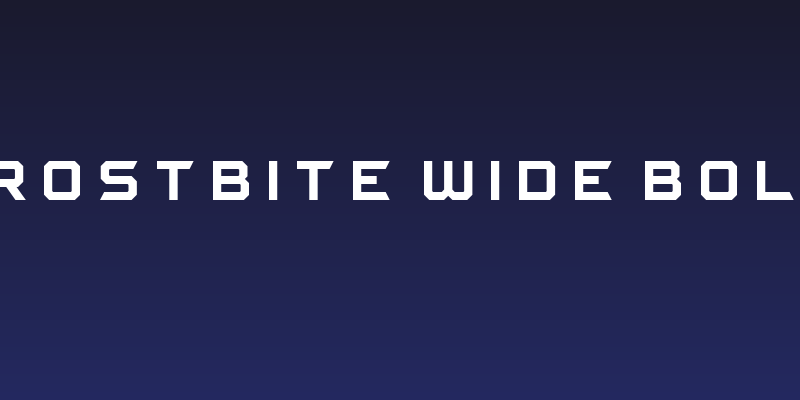 FROSTBITE Wide Bold Social Header