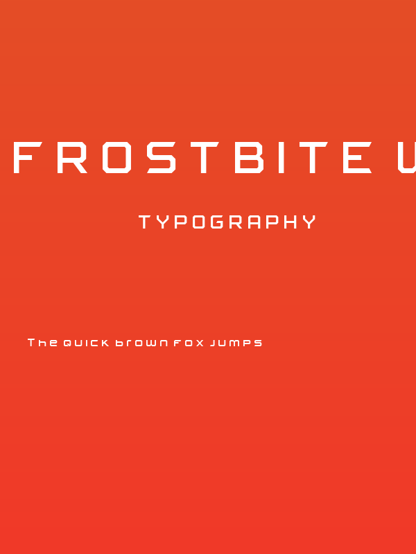 FROSTBITE Wide Regular Poster