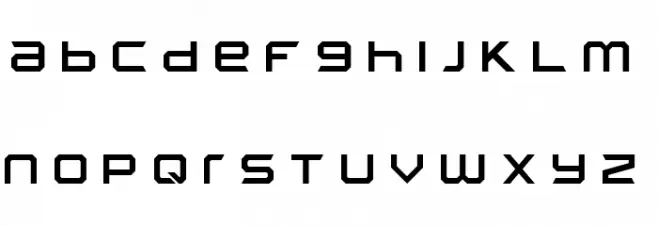 FROSTBITE Wide Regular Font Litere mici