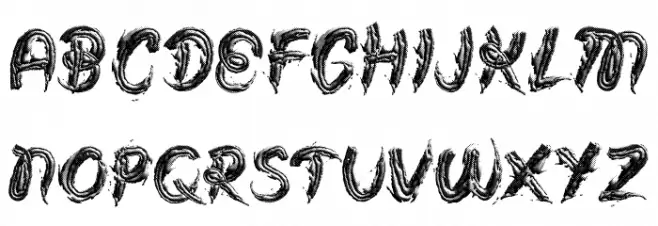 FROSTING BW PERSONAL USE Bold Schriftart Groß