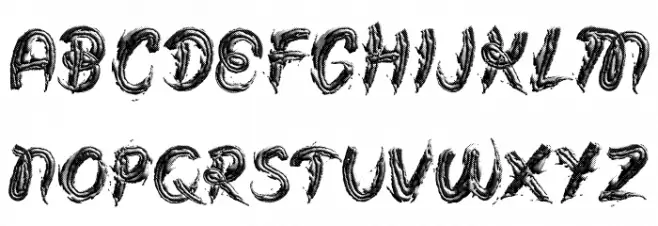 FROSTING BW PERSONAL USE Bold Caratteri MINUSCOLO