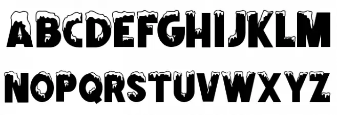 FROZBITE Font Litere mari